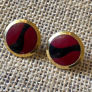 Vintage Kashi Laurel Burch earrings